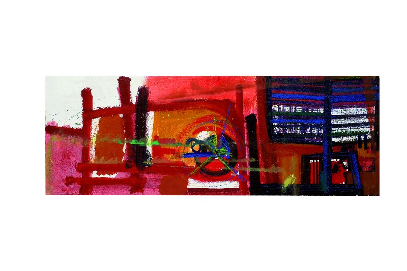 1966<br>Serigrafia/Tempera<br>51 ^ 142 > cm